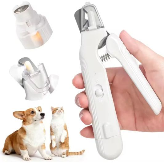 Pet Nail Clippers, Quiet Pet Nail Grinder With LED Lights for Large Medium Small Puppy Dogs and Cats, Pet Nail Grooming Tool