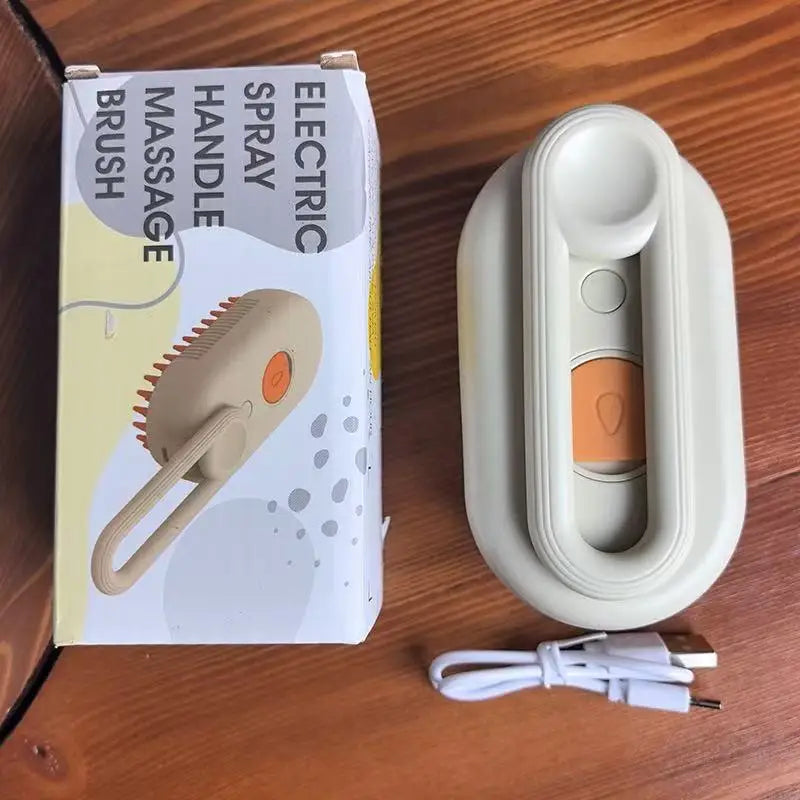 Steam Brush Cat Brush Cats Vaporizer Pet Hair Brush Remover Pets Cleaning Steamy Spray Massage Comb 3in1 Grooming Supplies