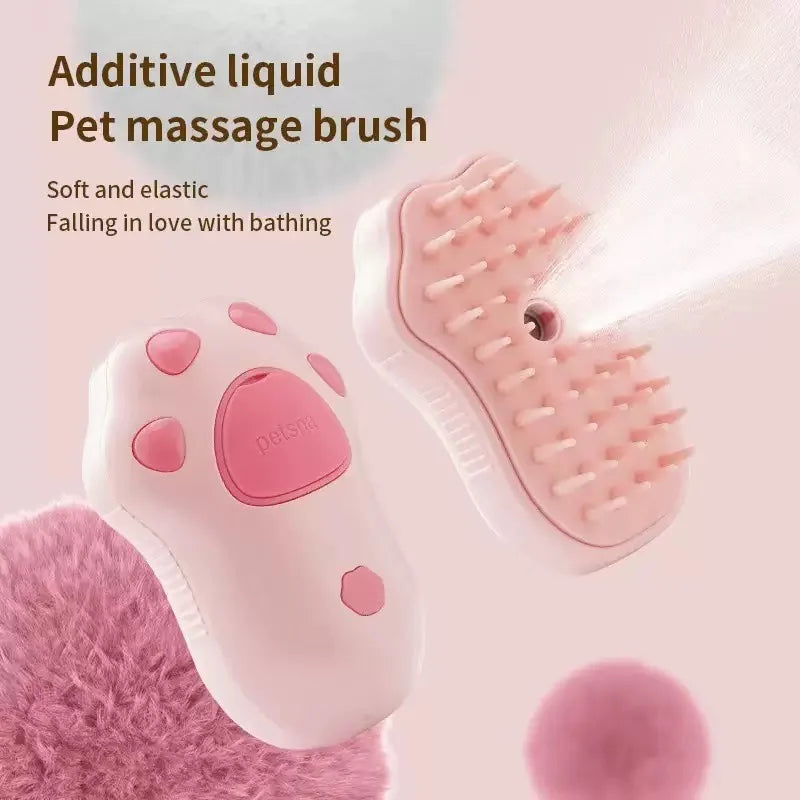 Steam Spray Dog Grooming Brush Unique Steam Brush For Dogs Luxury Grooming Brush Dog Steam Brush Cat Hair Removal Brush