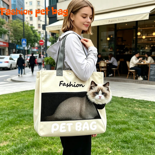 Breathable Pet Carrier Backpack, Outdoor Travel Carrying Bag for Cats Small Dogs Camping Walking Pet Supplies