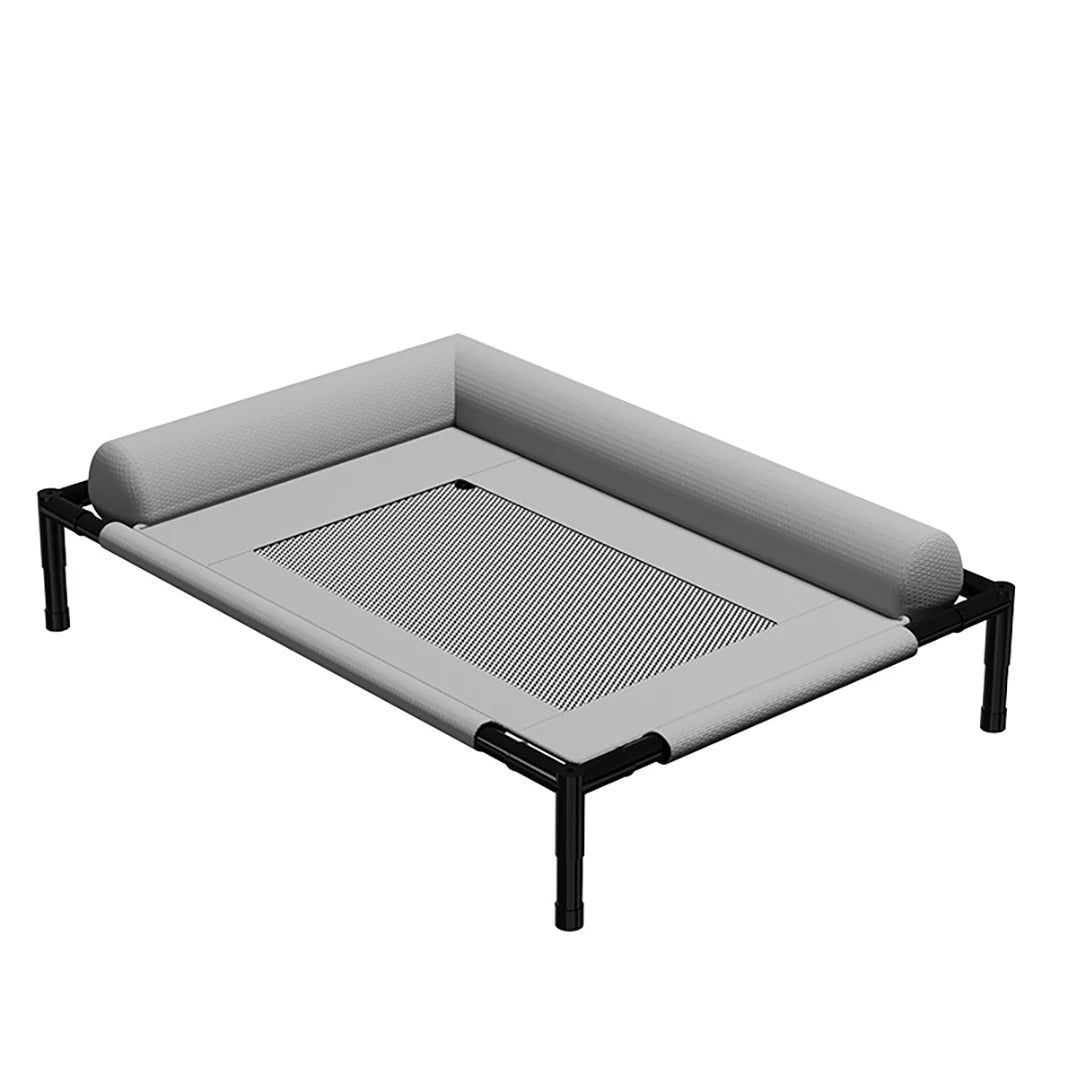 Elevated Pet Bed for Dogs & Cats Durable Breathable Cat Bed with Slope Headrest Washable Pet Bed Cat House for All-Season Use