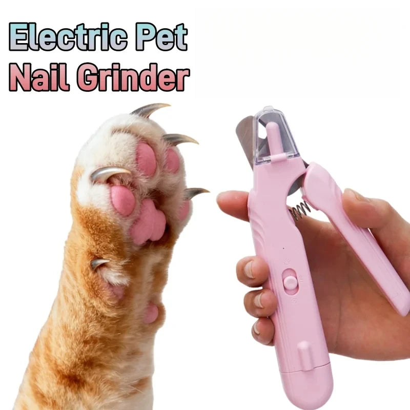 Pet Nail Clippers, Quiet Pet Nail Grinder With LED Lights for Large Medium Small Puppy Dogs and Cats, Pet Nail Grooming Tool