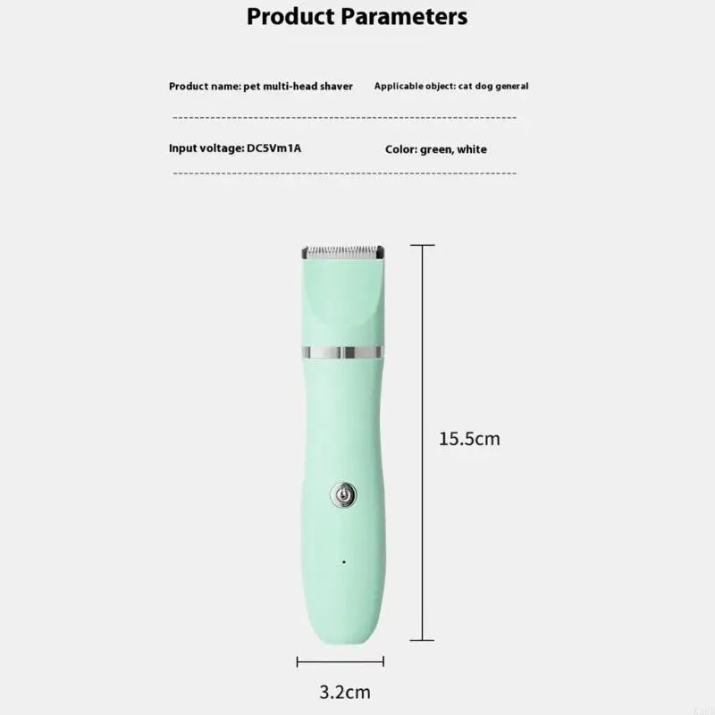 Professional Pet Trimmer Cordless Pet Hair Trimmer Rechargeable Battery Grooming Tool For Dogs Cats And Small Animal KXRE