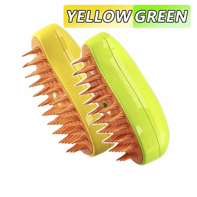 Cat Steamy Brush 3 in 1 Grooming Steam Brush Electric Sprayer for Massage Pet Dog Grooming Shedding Hair Cleaning Massage Combs