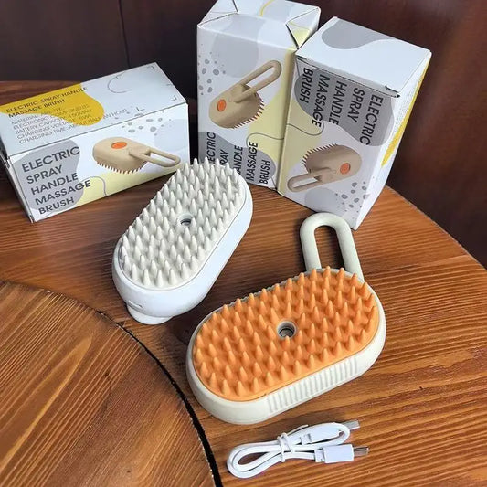 Steam Brush Cat Brush Cats Vaporizer Pet Hair Brush Remover Pets Cleaning Steamy Spray Massage Comb 3in1 Grooming Supplies