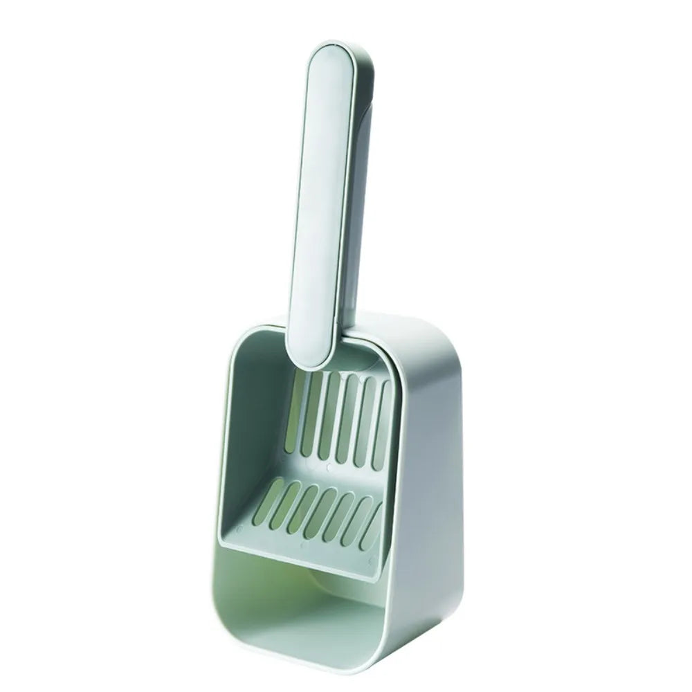 Large Capacity Cat Litter Scoop Fine Sifting with Storage Box Pet Poop Shovel Plastic Pets Litter Shovel Pet Supplies