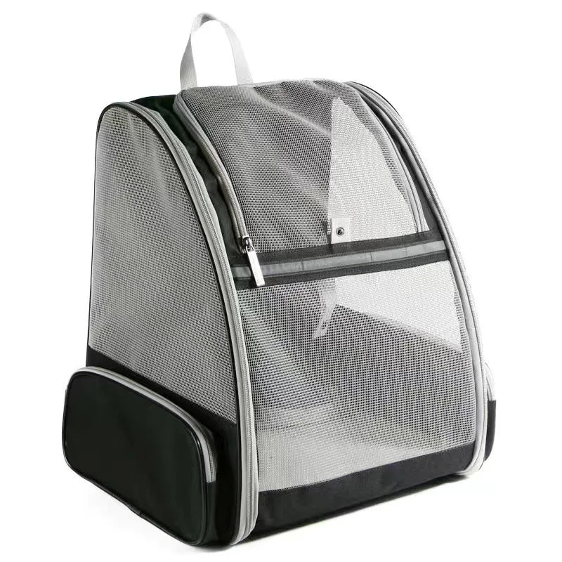 Pet Carrier Backpack for Small Cats and Dogs Puppies Safety Features and Cushion Back Suet Commuting Carriers Bag Safety Zippers