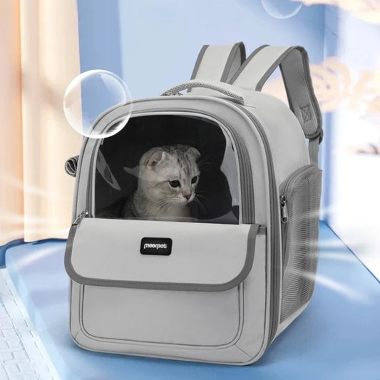 Breathable Mesh Portable Foldable Pet Carrier Backpack for Dogs and Cats Large Capacity Outdoor Travel Camping Hiking