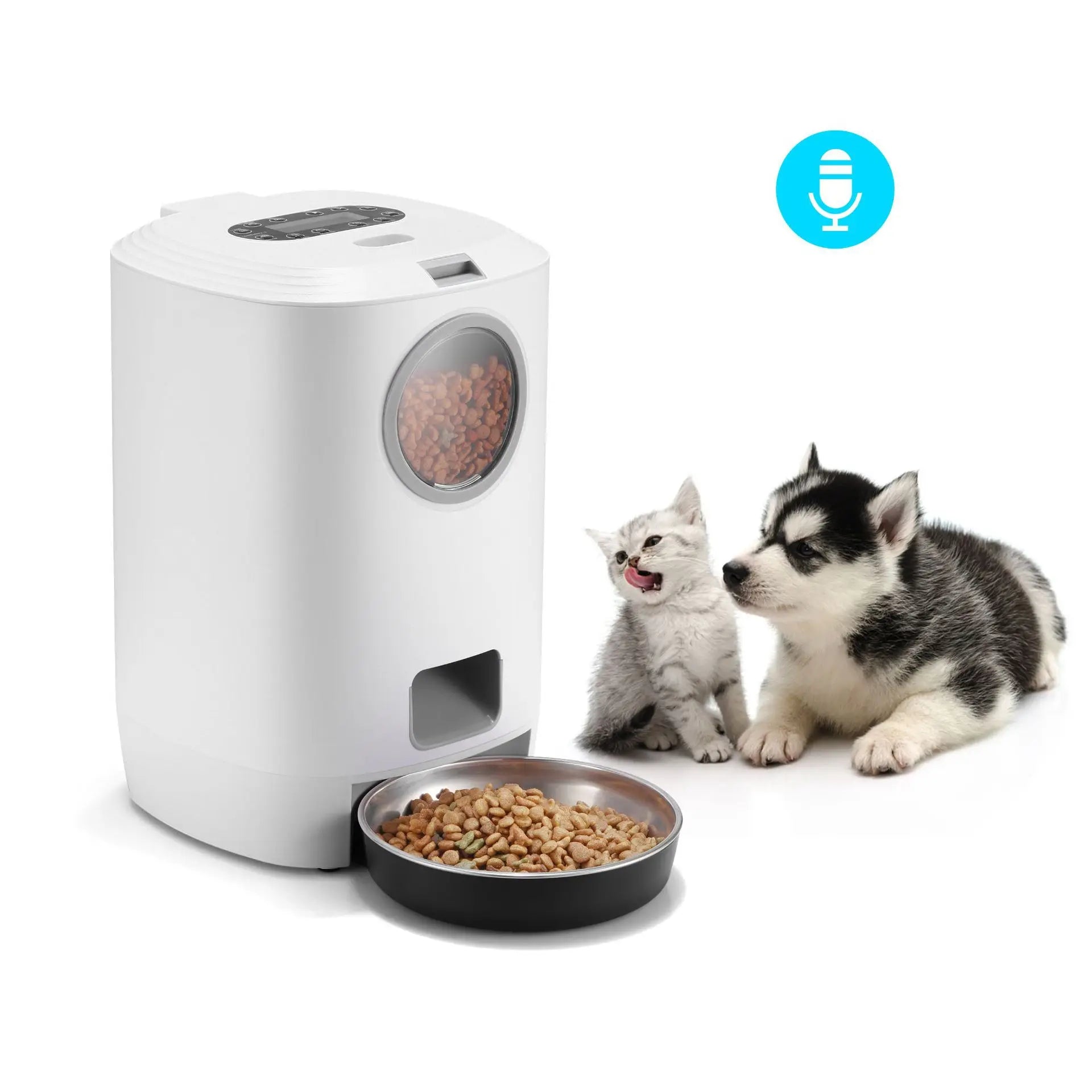 Pet Intelligent Feeder With Timed And Quantitative Feeding Large Capacity Recording Automatic Feeding For Pets 2026 DropShipping