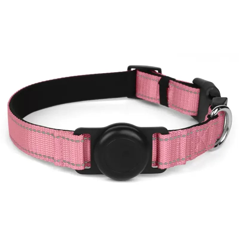 Reflective Dog Collar Adjustable Comfortable Pet Collars with Buckle for Medium Dogs AirTag Dog Collar