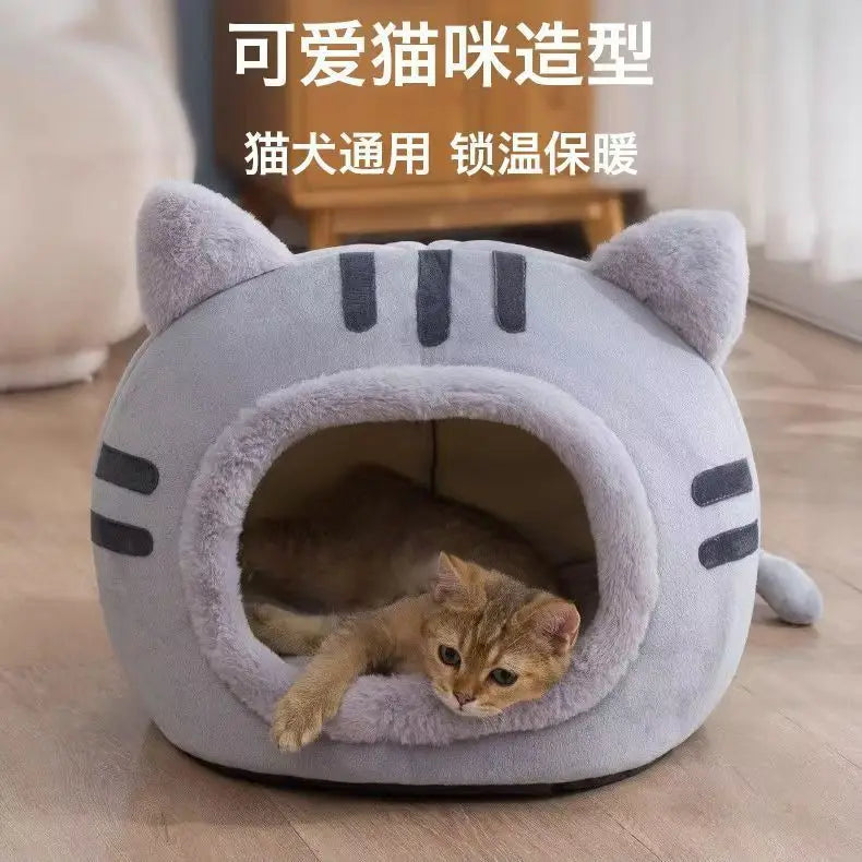 Very Soft Cat Bed Pet Basket Cat House Sofa Small Dog Lounger Cushion Kittens Cave Puppy Mat House Tent Bed Supplies For Cats