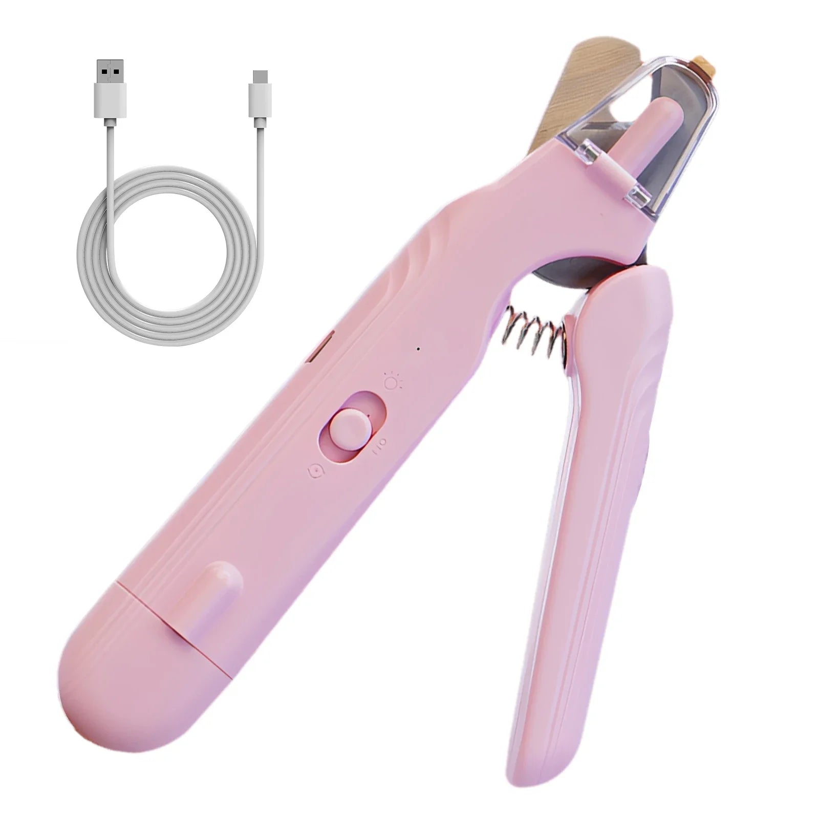 Pet Nail Clippers, Quiet Pet Nail Grinder With LED Lights for Large Medium Small Puppy Dogs and Cats, Pet Nail Grooming Tool