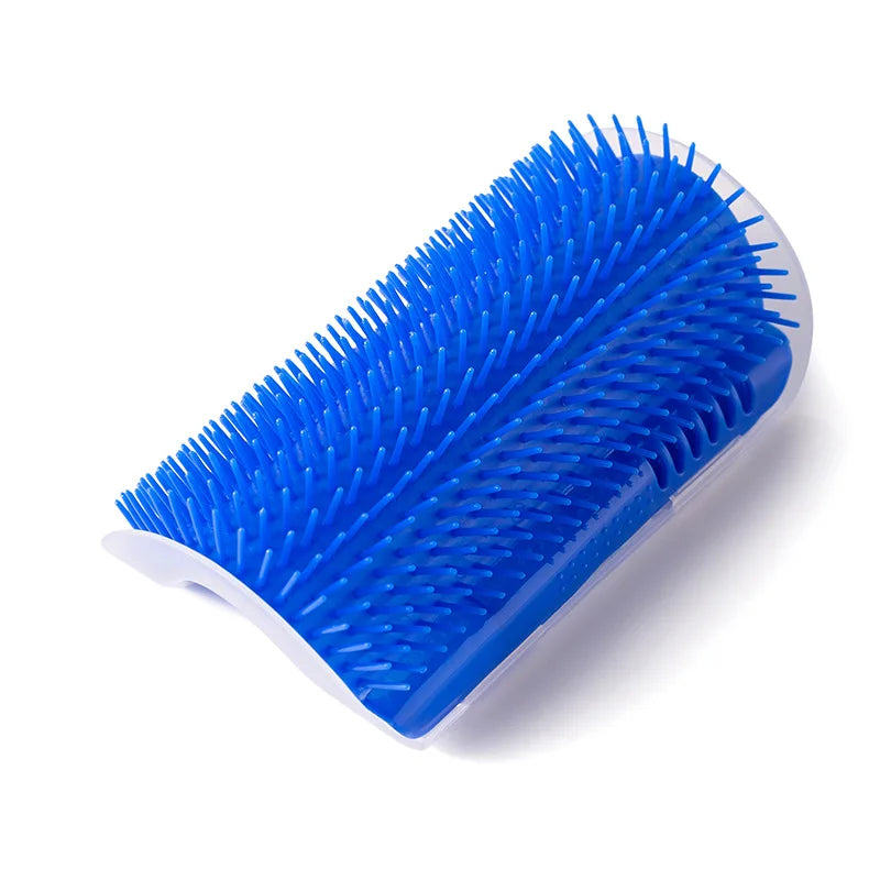 Self Grooming Brush for Cats Wall Corner Dog Massage Comb Catnip Enhanced Tickling Brush Pet Grooming Tool for Feline Self-Care