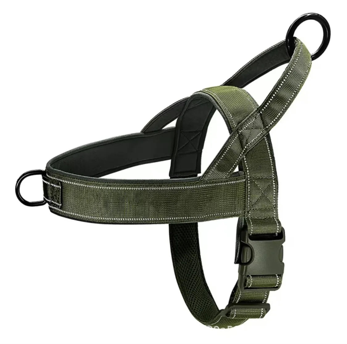 Tactical No-Pull Dog Harness for Dogs: Chew-Resistant Vest for Large Breeds, Adjustable & Padded for Control