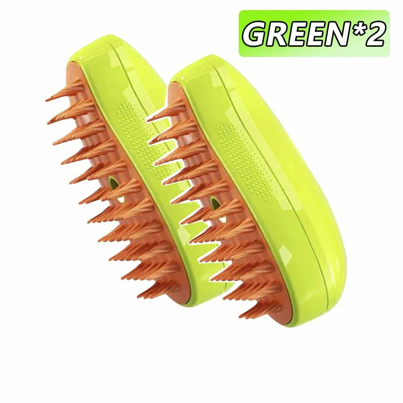 Cat Steamy Brush 3 in 1 Grooming Steam Brush Electric Sprayer for Massage Pet Dog Grooming Shedding Hair Cleaning Massage Combs