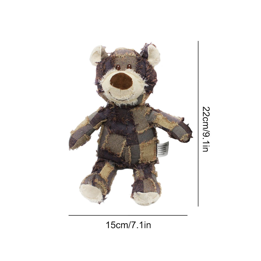 Pet Dog Toys Bear Squeaking Stuffed Toys For Dogs Cat Chew Squeak Toy for Small Dogs Play Funny Training Anxiety Relief Sleep Do