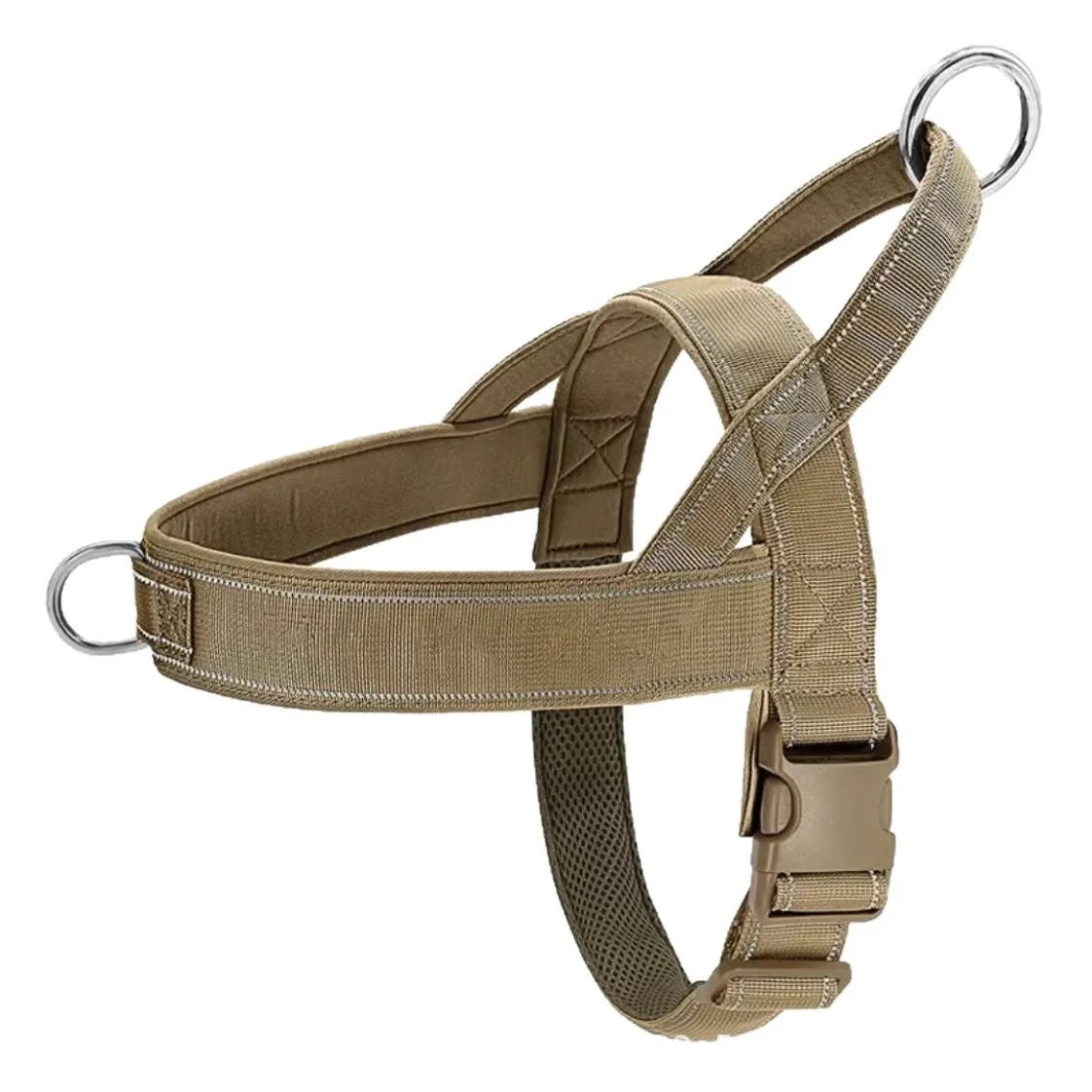 Tactical No-Pull Dog Harness for Dogs: Chew-Resistant Vest for Large Breeds, Adjustable & Padded for Control