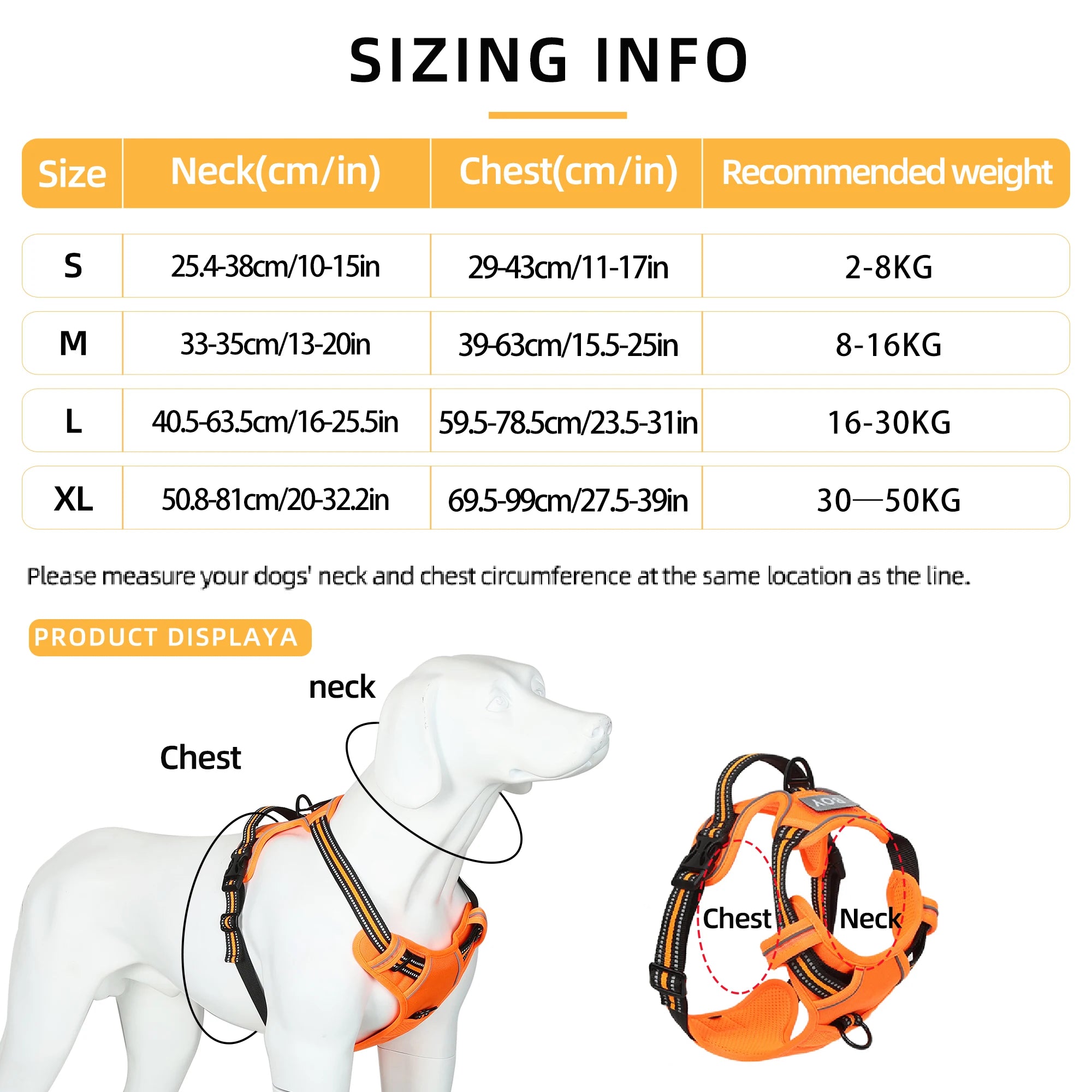 No Pull Dog Harness Front Clip Heavy Duty Reflective Easy Control Handle for Large Dog Walking