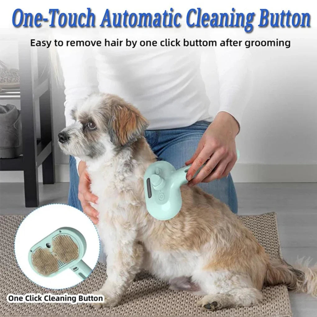 Steam Spray Dog Grooming Brush Unique Steam Brush For Dogs Luxury Grooming Brush Dog Steam Brush Cat Hair Removal Brush